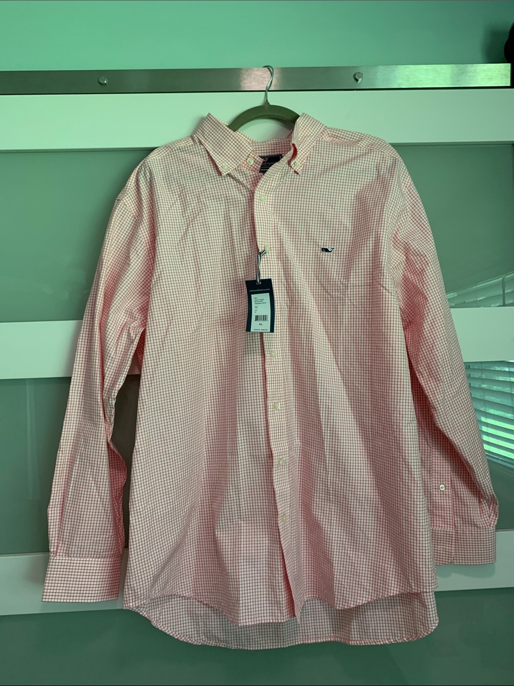 Vineyard Vines Pink Gingham Button-Down Shirt